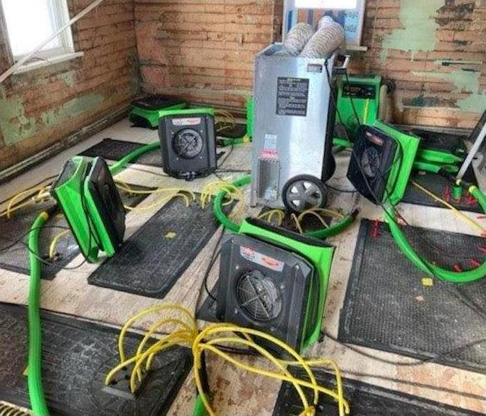 Drying equipment (air movers and dehumidifiers)